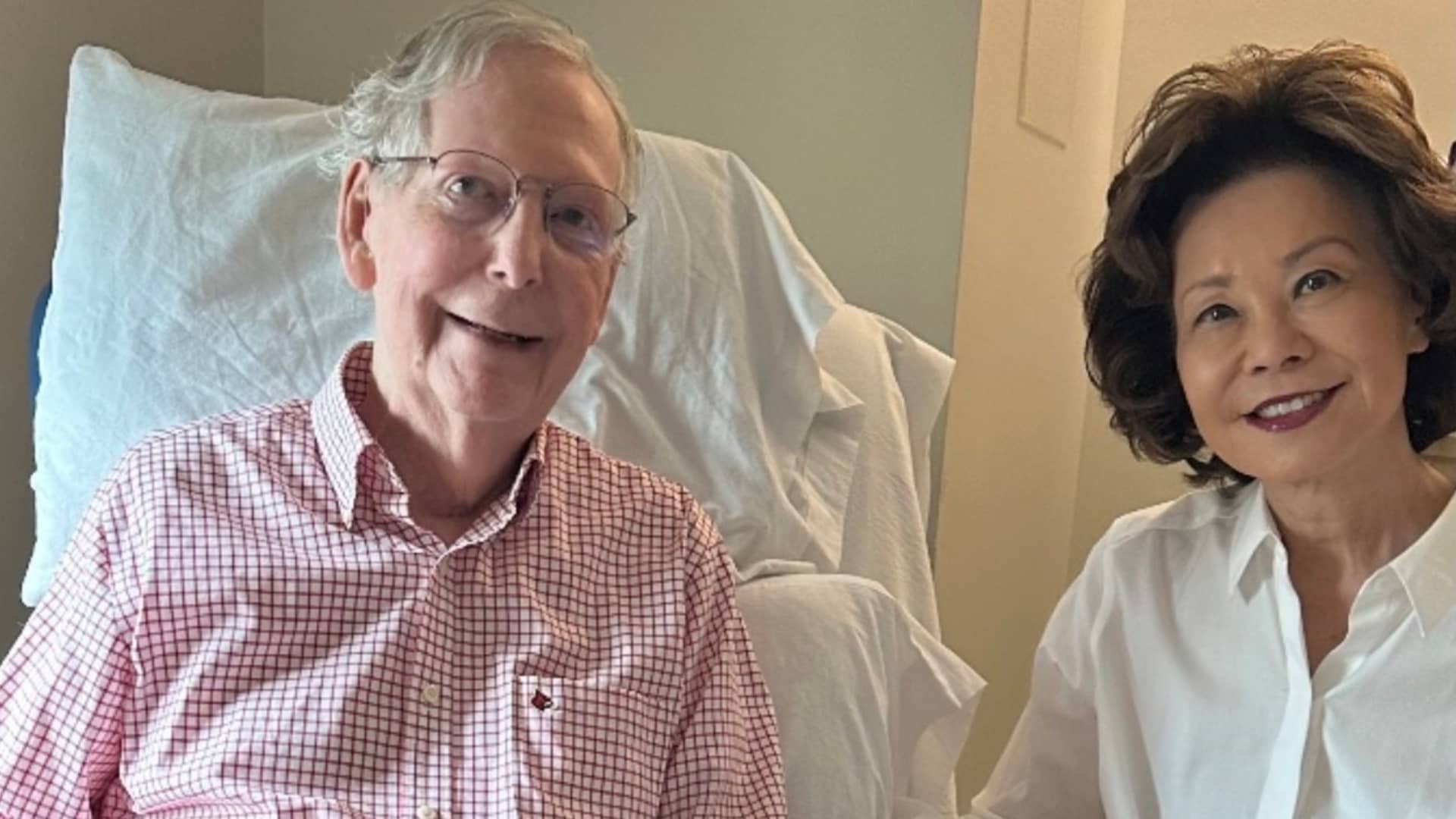 McConnell says fall and pneumonia caused weeks away from Senate